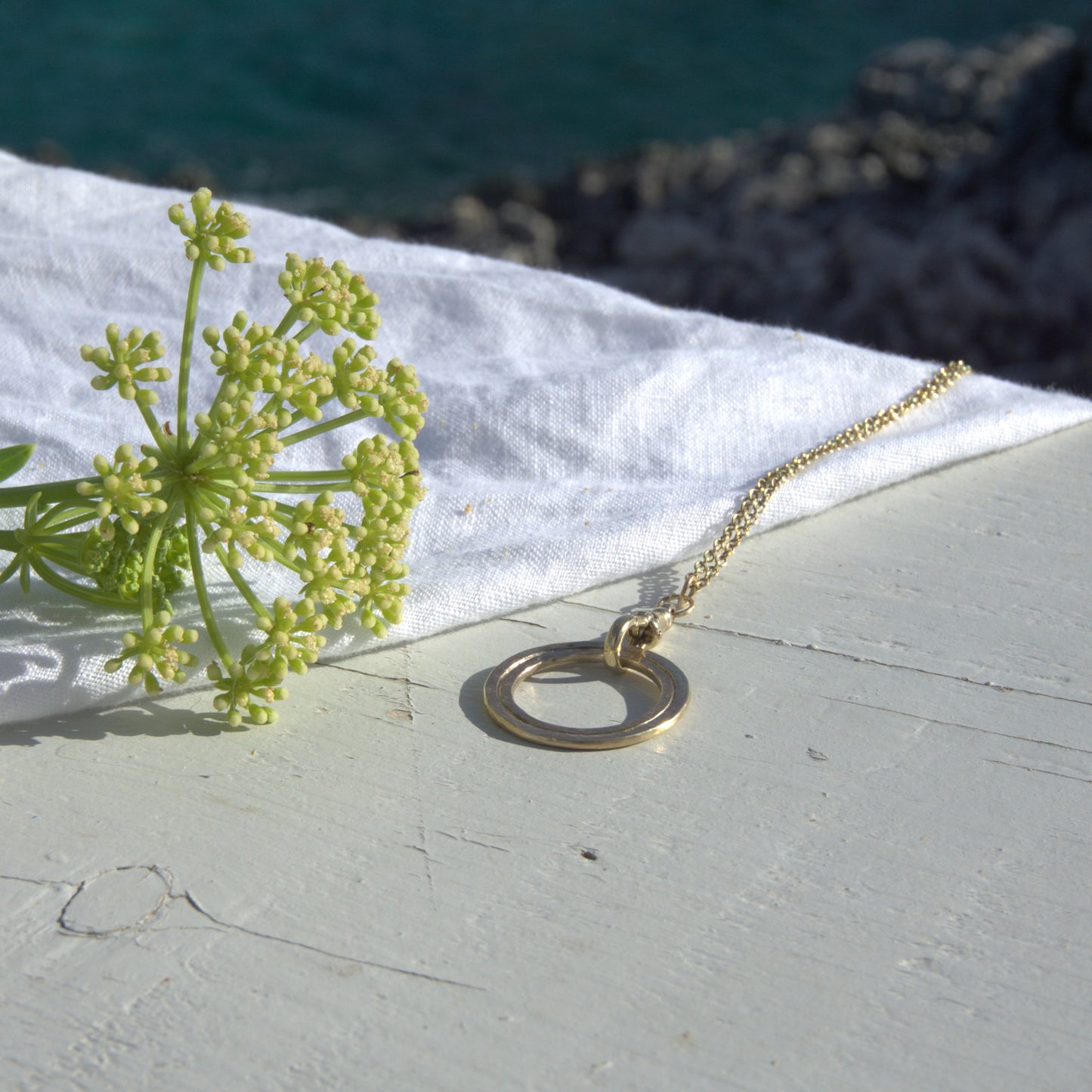 Statement Circle Gold Necklace