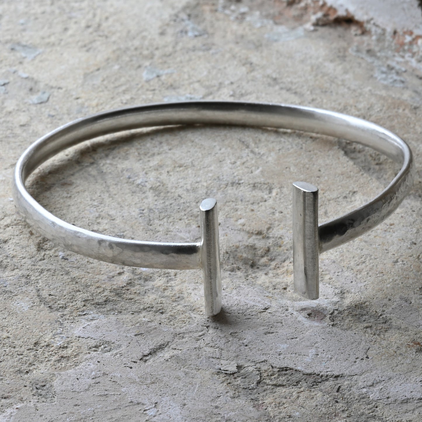 Sterling Silver Adjustable T-Bar Bangle