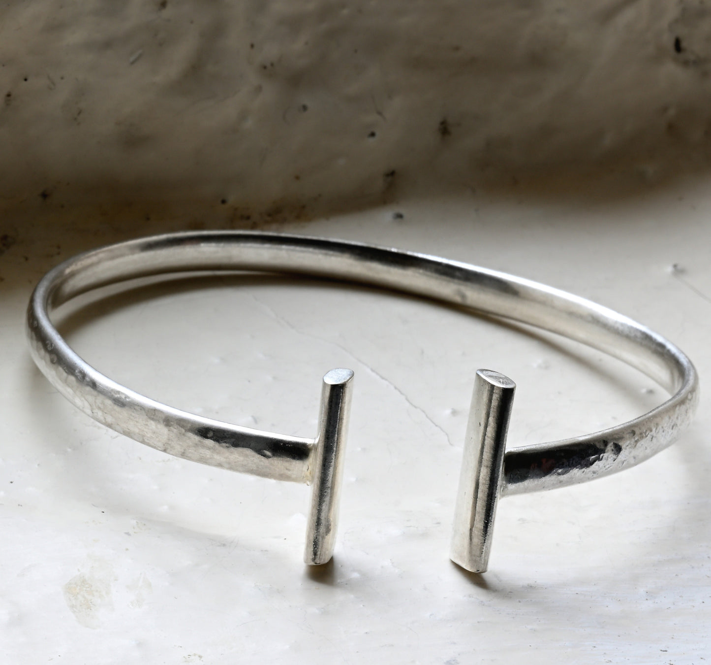 Sterling Silver Adjustable T-Bar Bangle