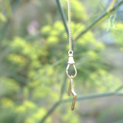 Gold Letter Charm Necklace