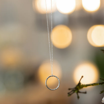 Signature Silver Circle Necklace