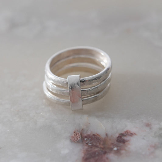 The Silver Stack Ring