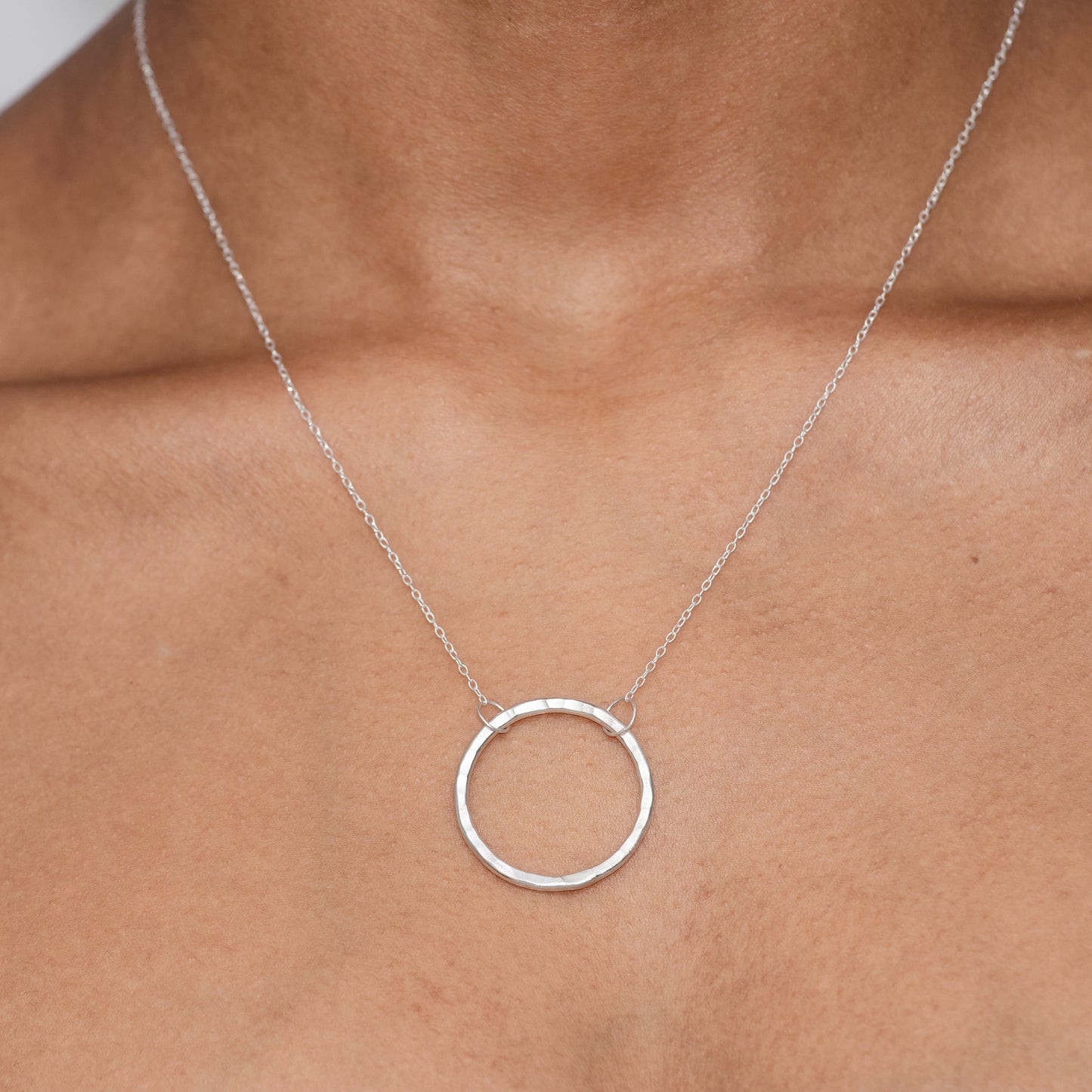 Signature Silver Circle Necklace