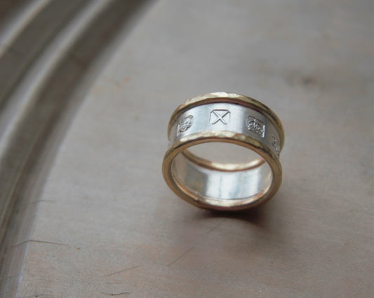 Gold and Silver Hallmark Ring
