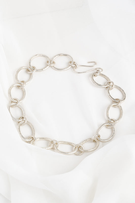 Statement Sterling Silver & Diamond Chain