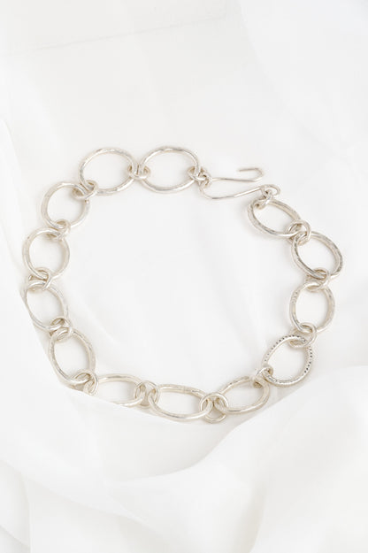 Statement Sterling Silver & Diamond Chain