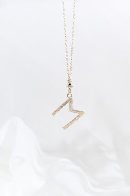 Gold Letter Charm Necklace