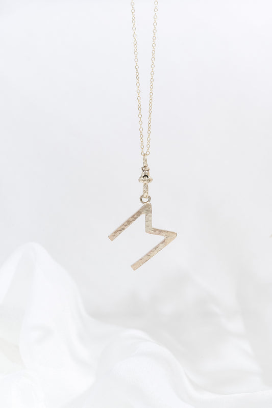 Gold Letter Charm Necklace