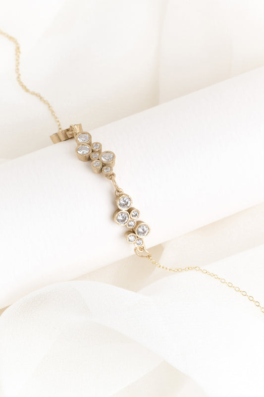 Gold Scattered Diamond Bracelet