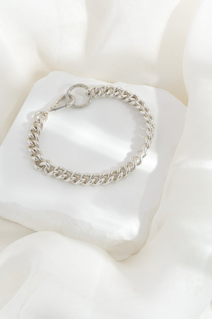 Sterling Silver Chain & Lobster Catch Bracelet