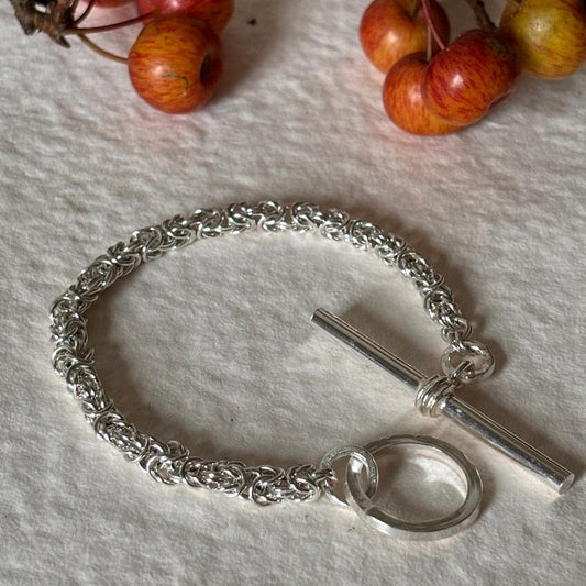 Sterling Silver Toggle Bracelet